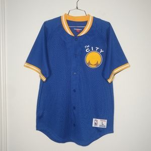 Mitchell and Ness Golden state mesh top - large